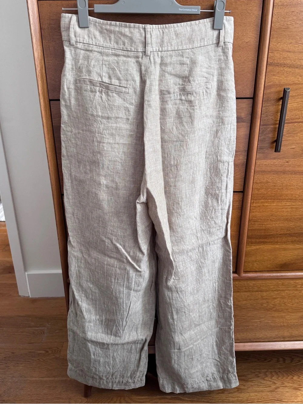 Everlane Beige 100% Linen Wide Leg Pant
